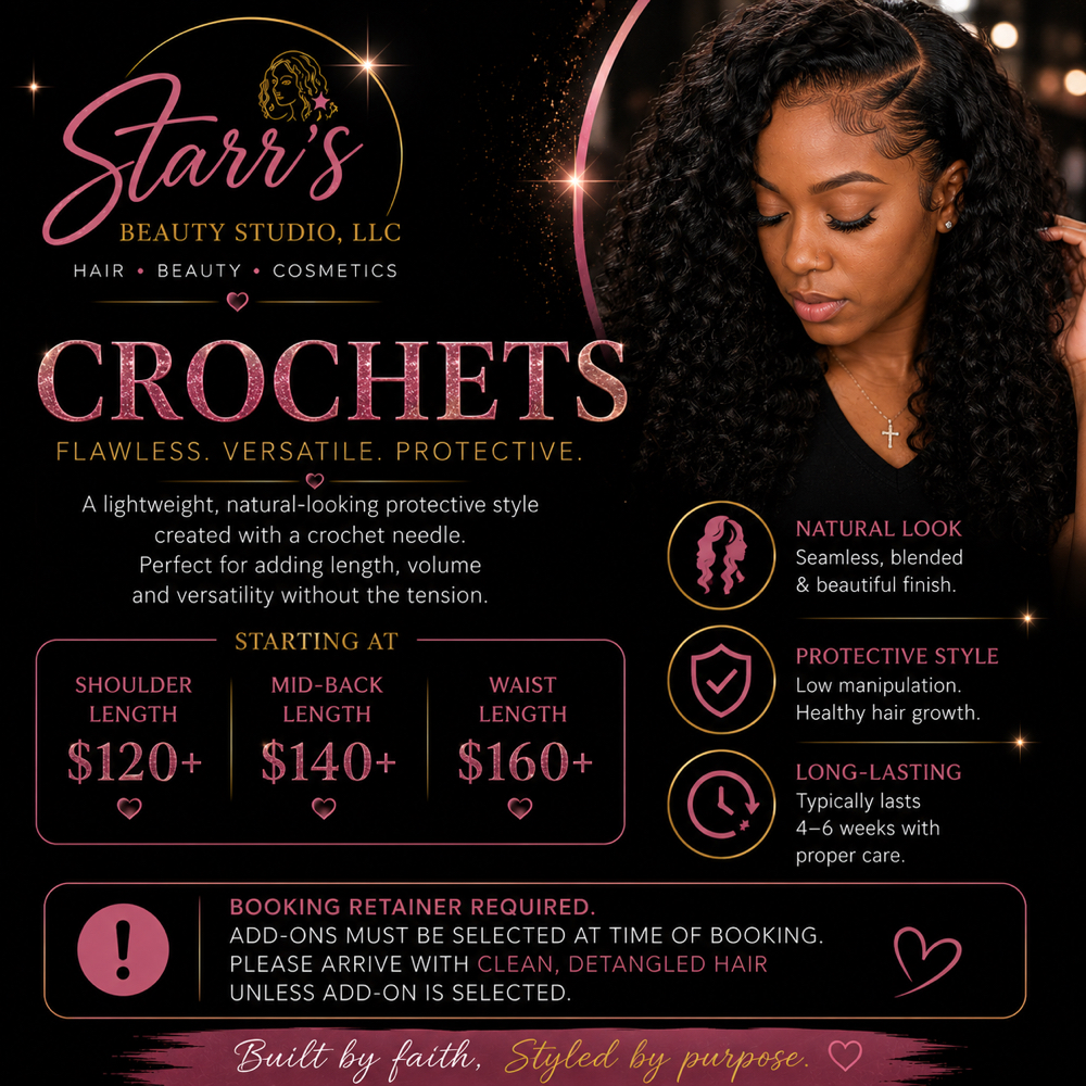 Crochet at Starr's Beauty Studio in Town & Country, MO