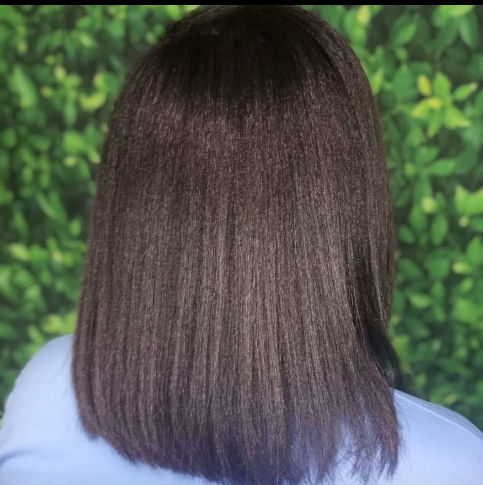 Cut + Silk Press & Style
