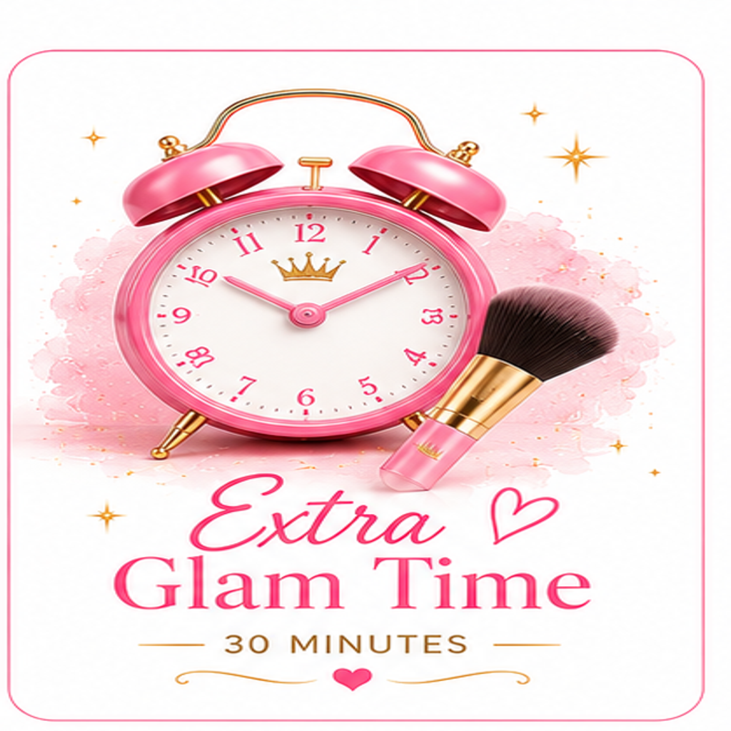 Extra Glam Time (30 Minutes) at Princess in Me Kids Spa LLC