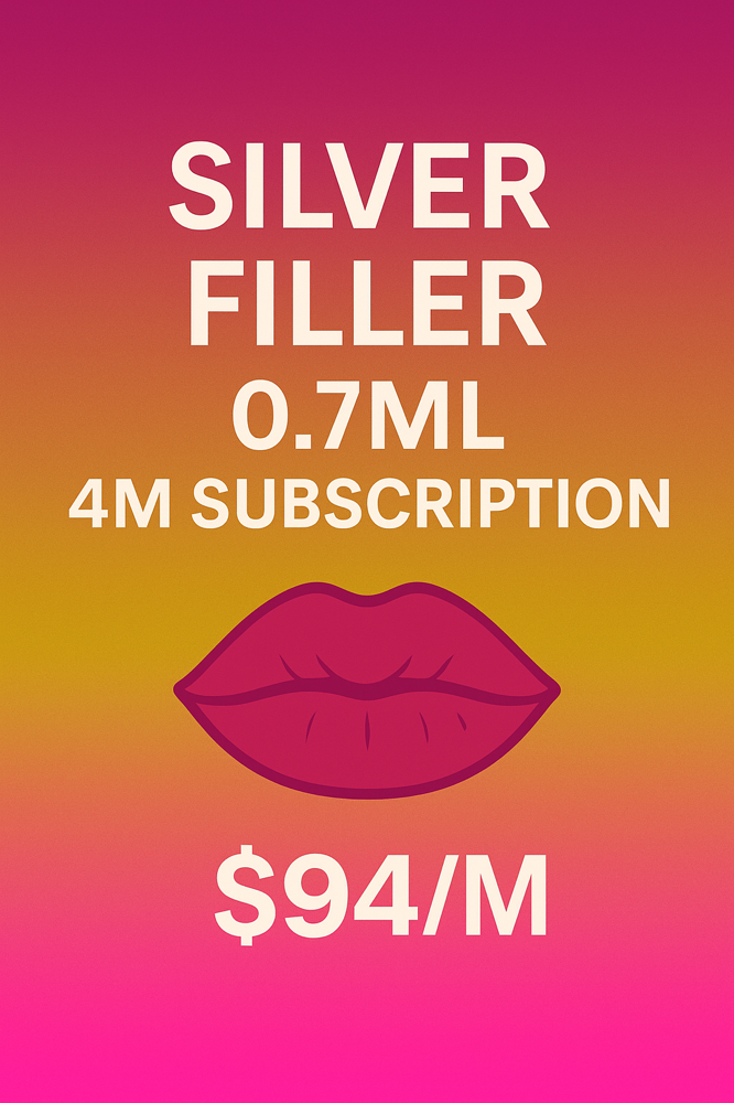 SILVER FILLER 0.7ML-4M SUBSCRIPTION at BeautyHolic Aesthetics LLC in Lubbock, TX