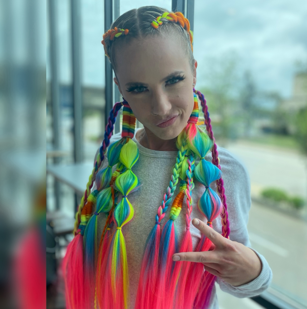 A Lil Xtra at Braid Girl Studios in Kyle, TX