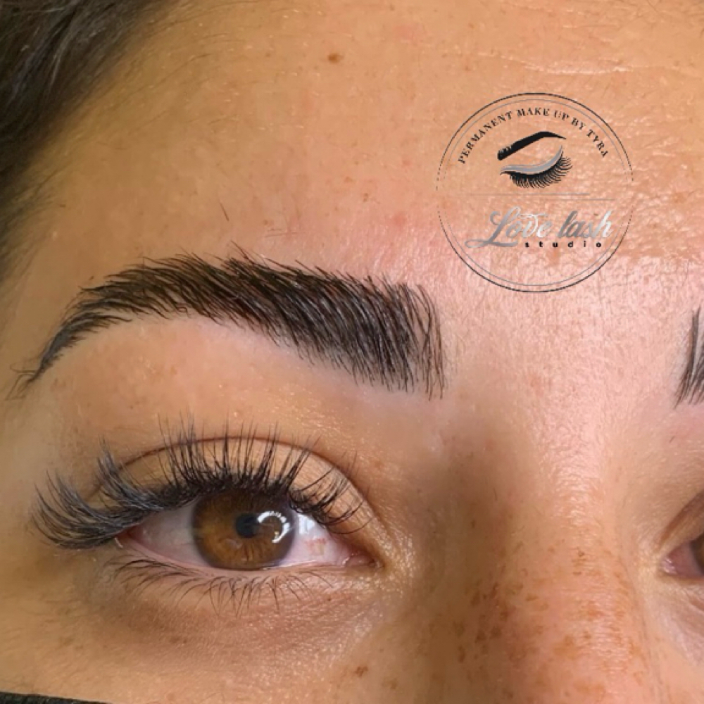 Brows Lamination & Tint + Shape at Love lash studio in Laguna Hills, CA