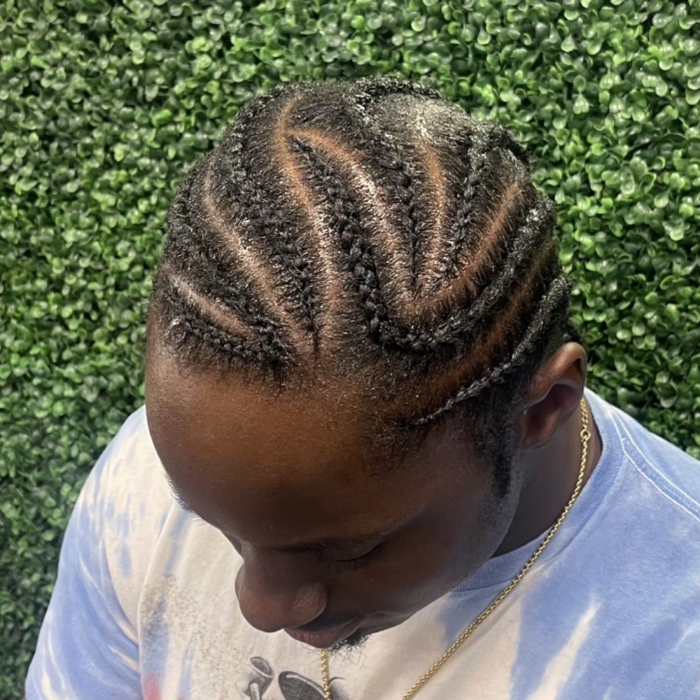 Natural Hair Cornrows (Designer) at Shear Genius Beauty Bar in Lafayette, LA