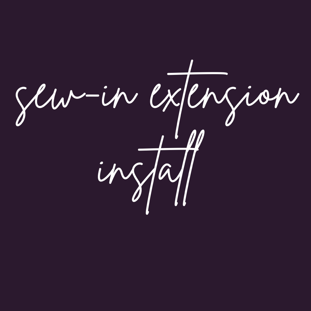 Sew-in Extension Install