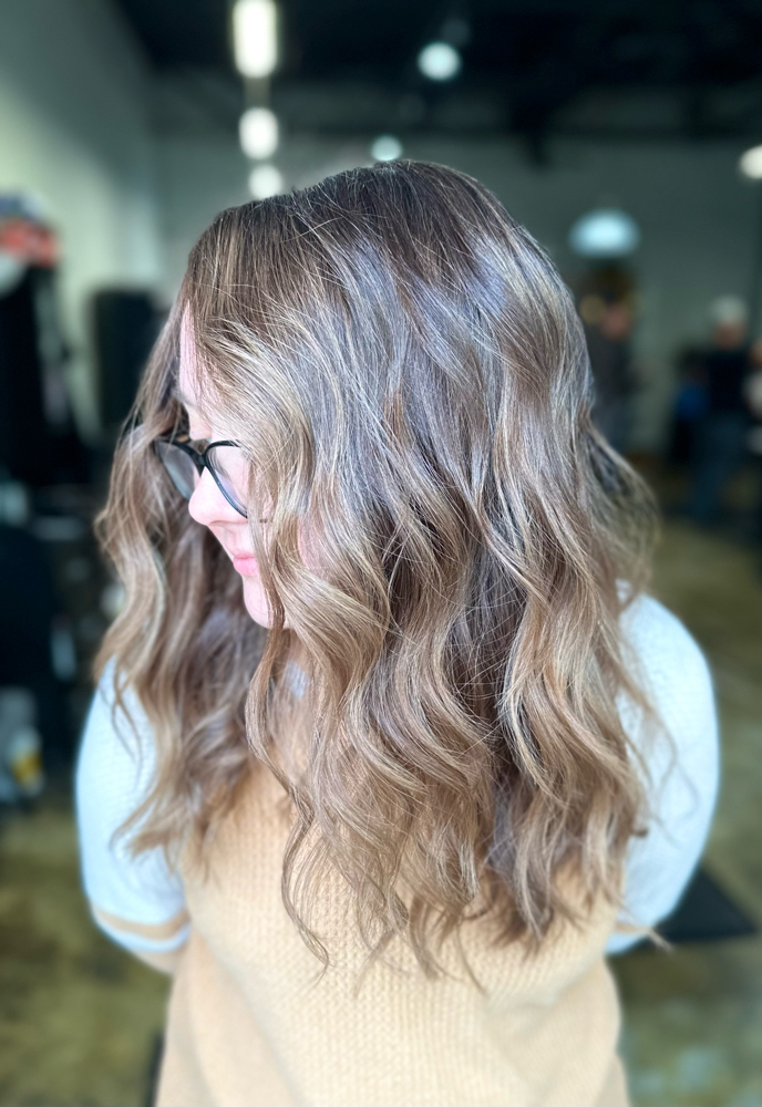 Half Highlight + Root Color