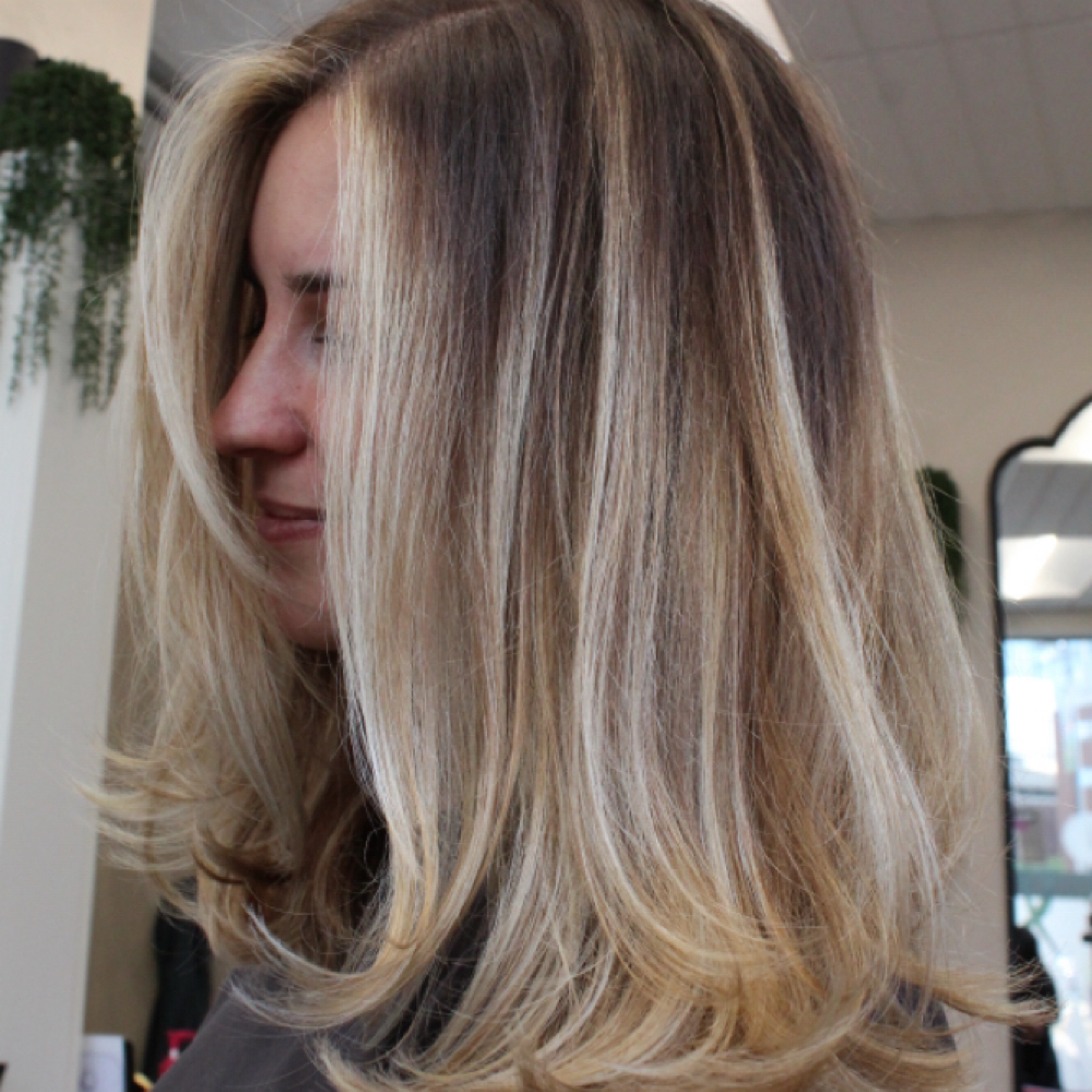 Full Balayage at X Beauty Studio in Boston, MA