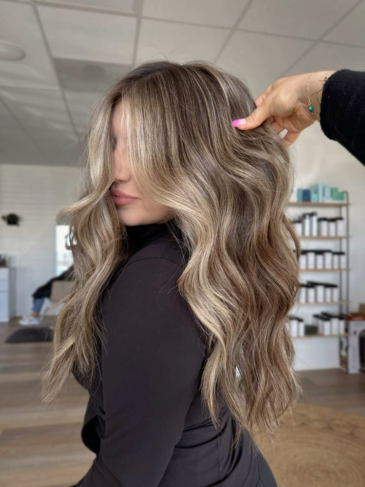 Teddy Bear Bronde at KendallxHair in Mobile, AL