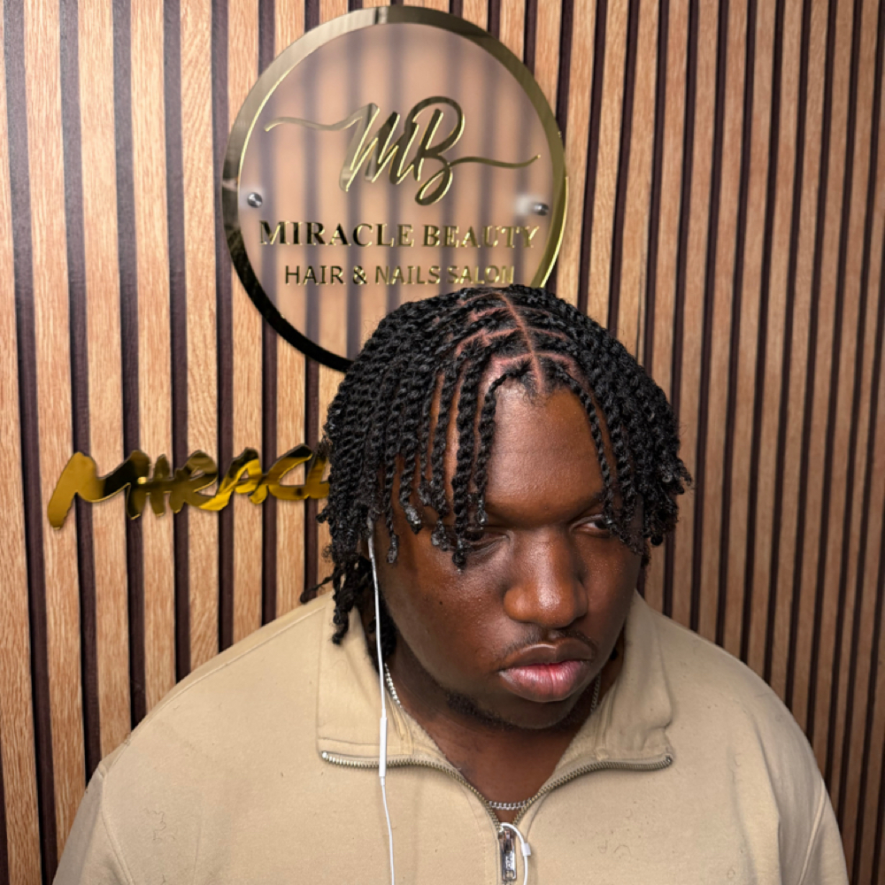 Two Strand Twists at Miracle Beauty House in Lubbock, TX