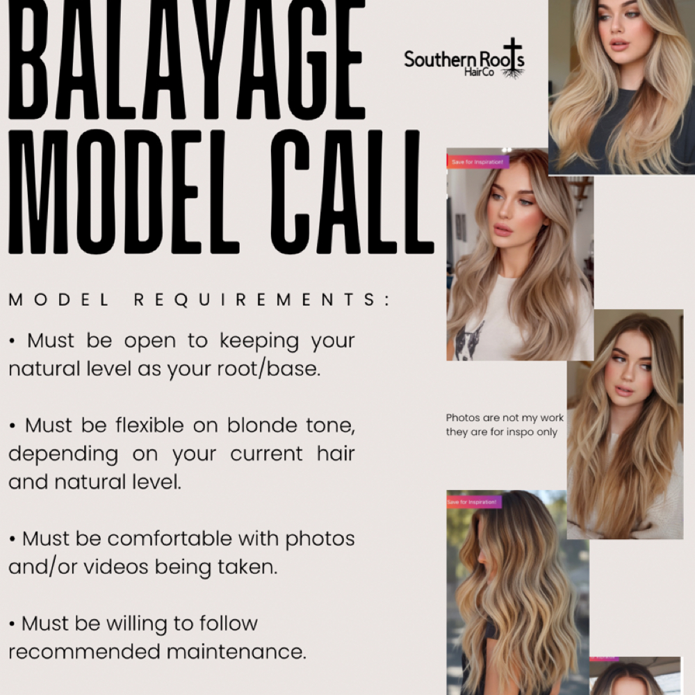 Balayage Model Call at Southern Roots HairCo Fayetteville in Fayetteville, NC