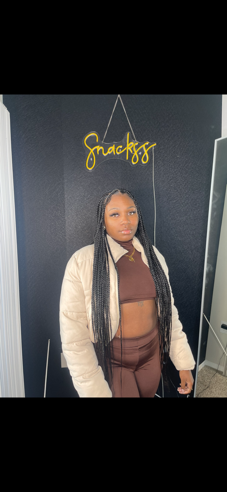 Medium Knotless Braids  Braids at Snatchedbysnackss in Charlotte, NC
