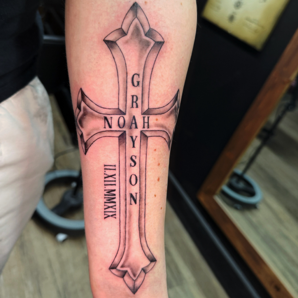 Large Black Tattoo Under 12 Inches at Ella Foust @ Native ink Tattoo in elwood, IN