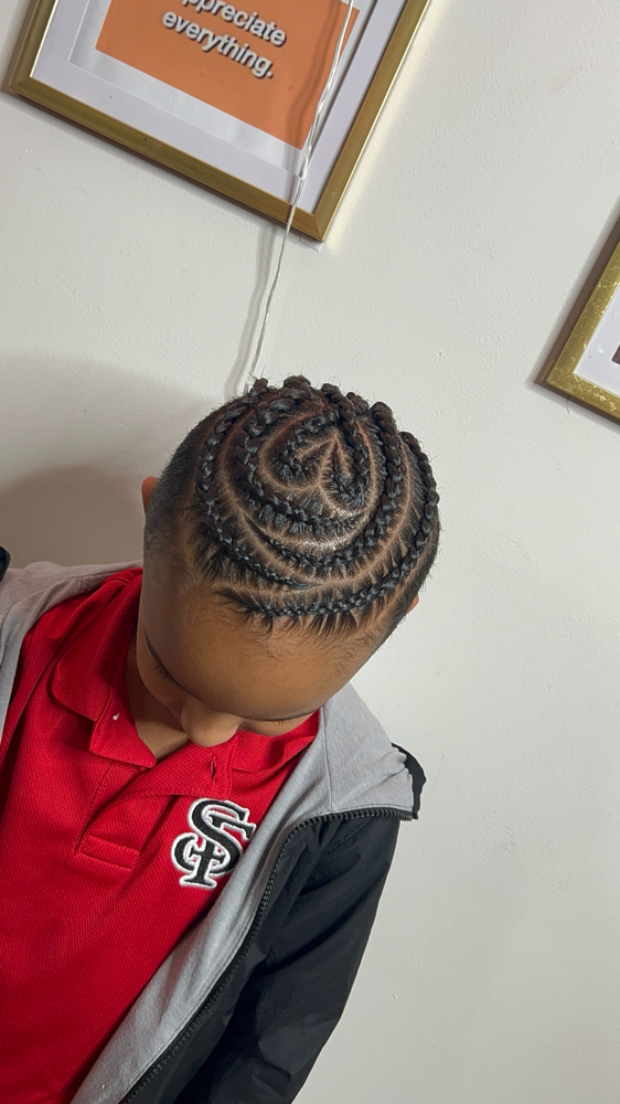 Kids Cornrow Style at J.Dastylist Braiding & More in Morgantown, WV