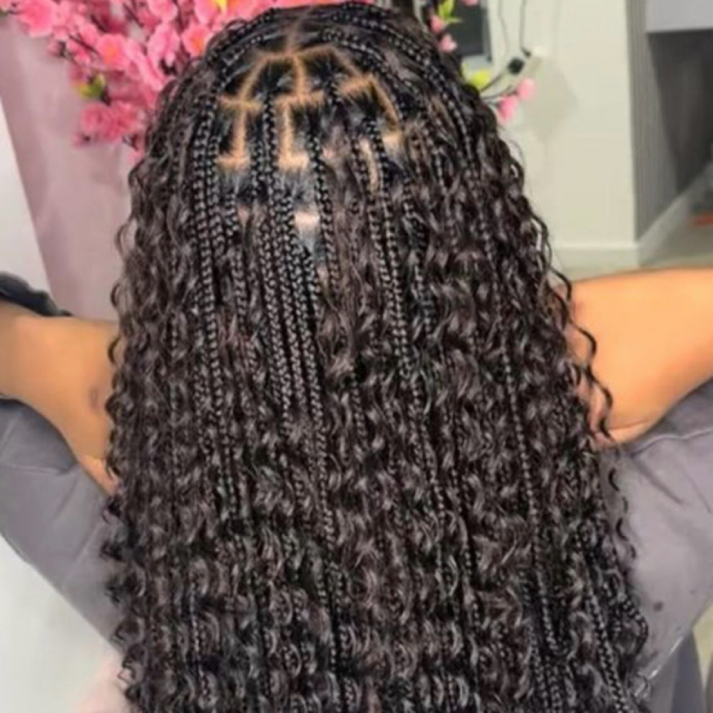 Boho Knotless Braids at A Royal Encounter in Jackson, MS