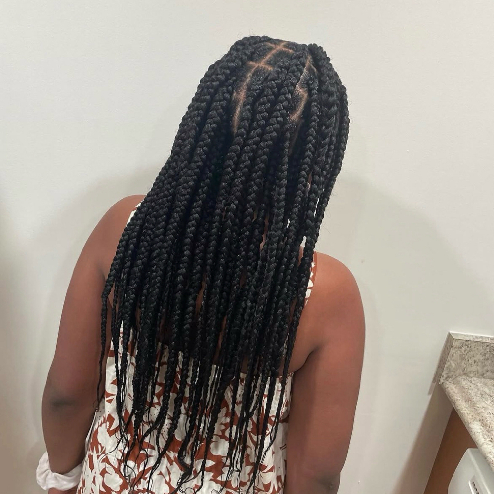 Large Knotless Braids at Mariah The Stylist in Randallstown, MD