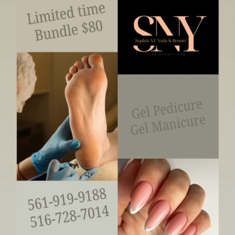 Bundel Gel Mani & Pedi at Sophia NY Nails & Beauty in Boca Raton, FL