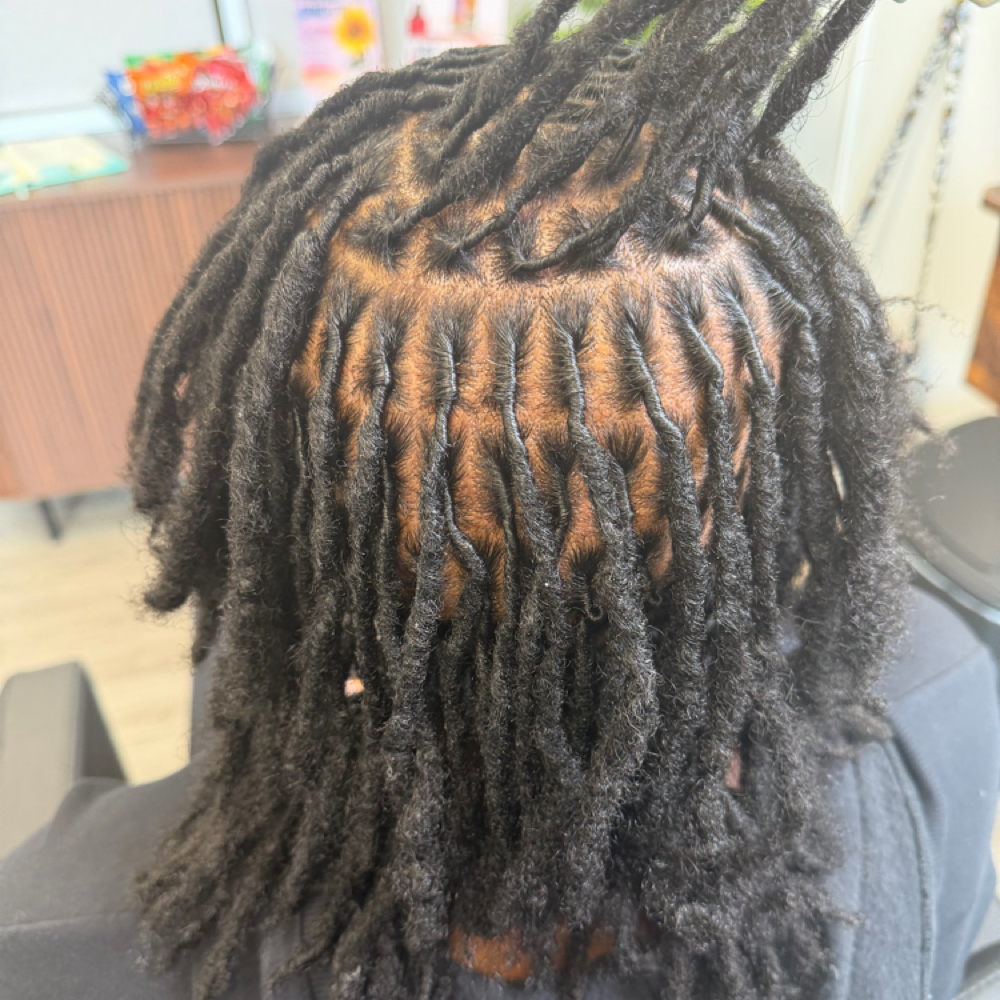 Loc Retwist (151+ Loc Count) at Na'Truely Crown'd in Farmington, MI