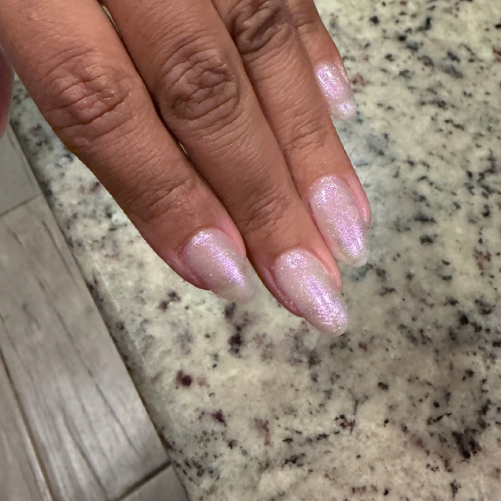 Structured Mani With Design $85 at The Glam Pad in San Antonio, TX