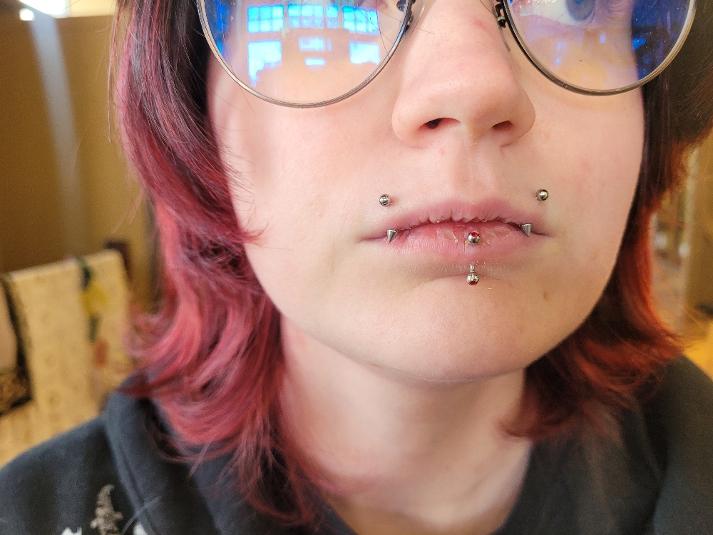 Double Lip Piercings