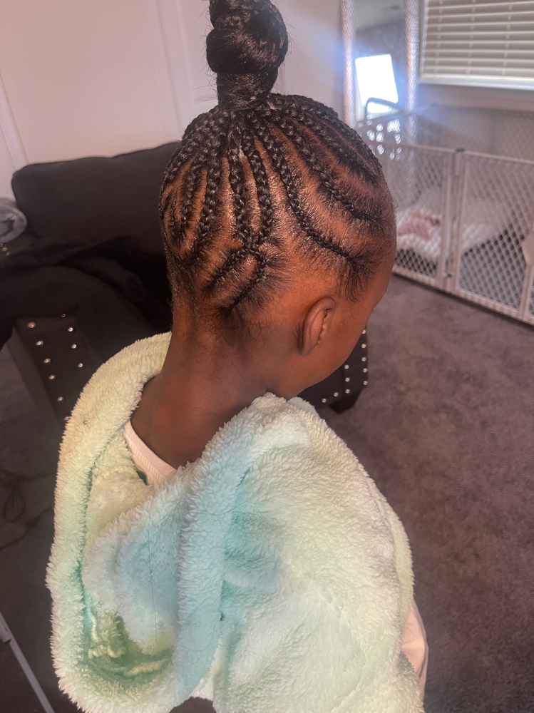 Kiddie Braided Bun or Pony (Medium)