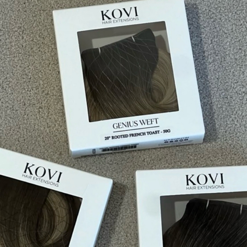 Beaded Weft Install at Hair by Leah Jones in McDonough, GA