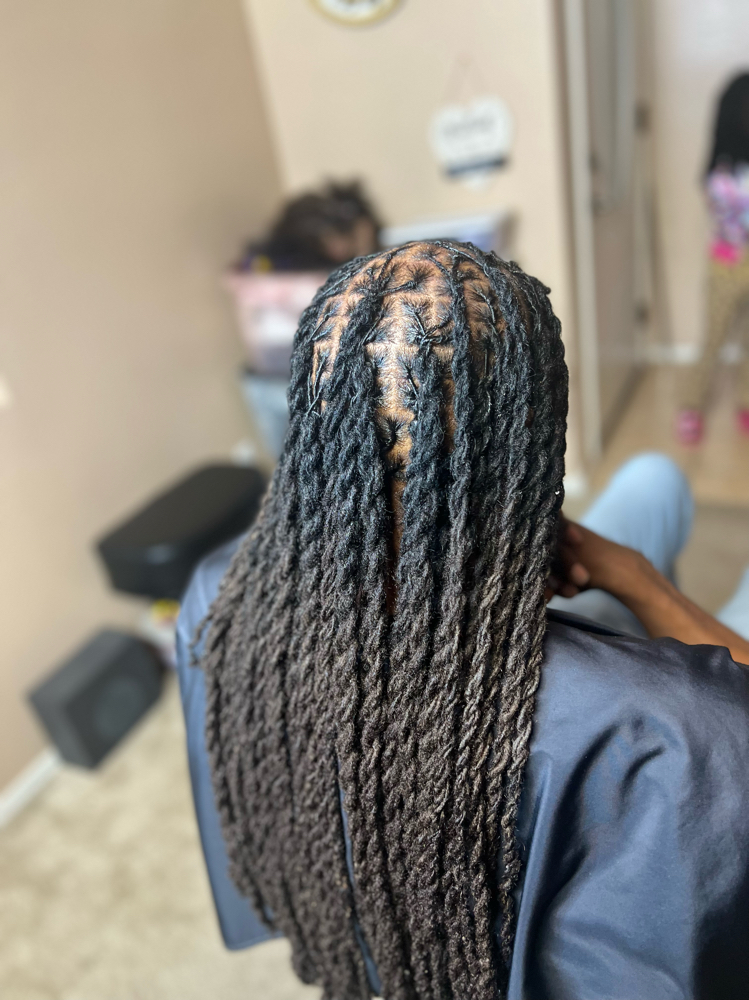 Traditional Loc Retwist & Style