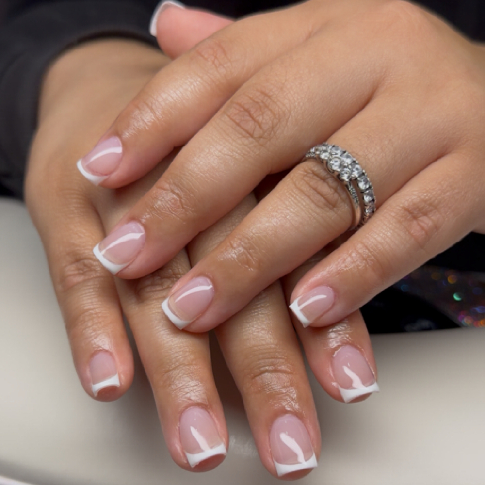 White Tip French🤍 at nails_jasmyn in Jacksonville, FL