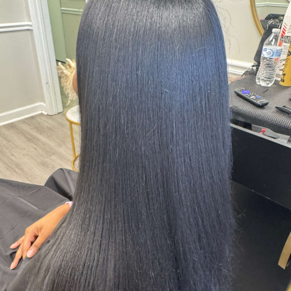 Silk Press level 3 at Glamour Beauty Body & Wellness in Mobile, AL