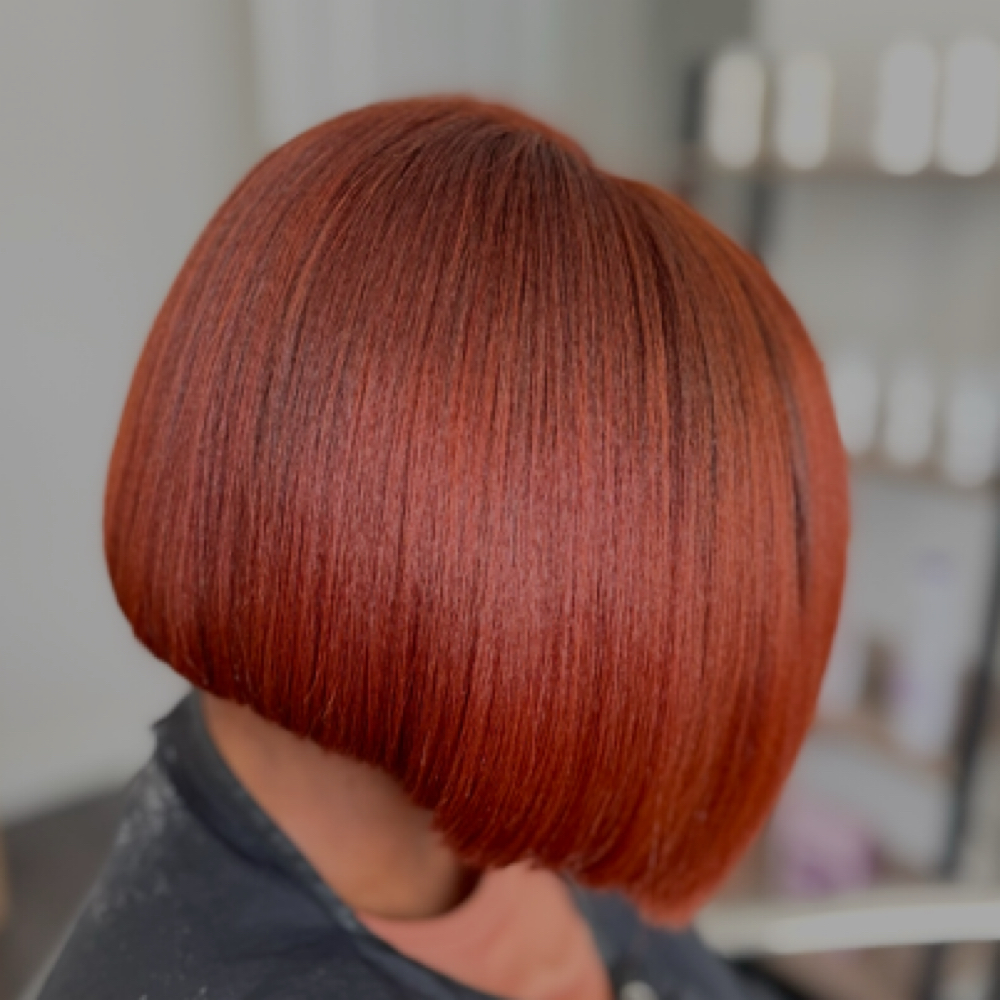 Silk Press & Detailed Cut at Zhané Hill Hair in Fort. Lauderdale, FL