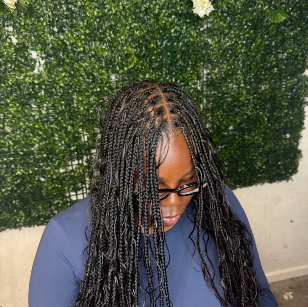 Boho Braids Medium Size /Waist at Kadihairsalon in Rockville, MD