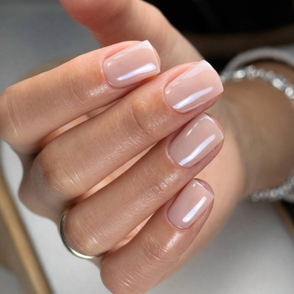 RUSSIAN Mani+Gel Overlay. at Nail Clinique in Mission, KS