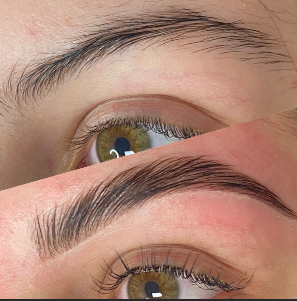 Brow Lamination and Tint