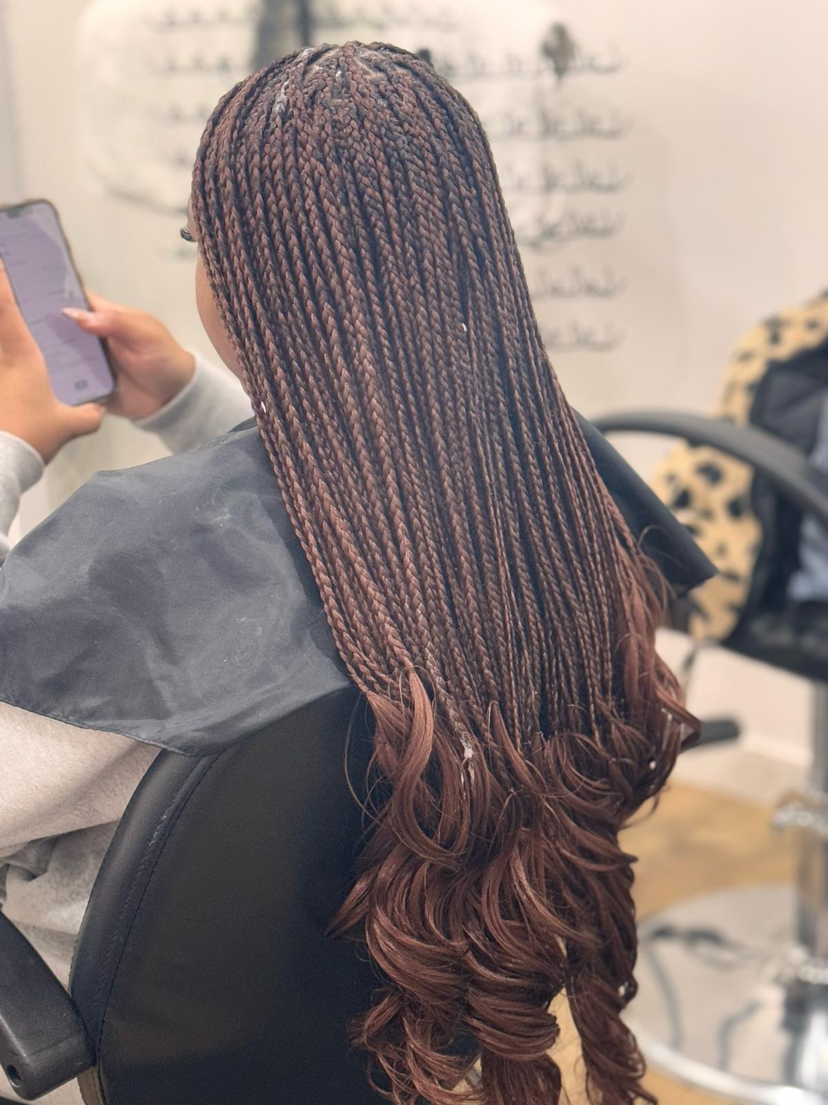 French Curls Knotless at Michou  HairBraiding in Anaheim, CA