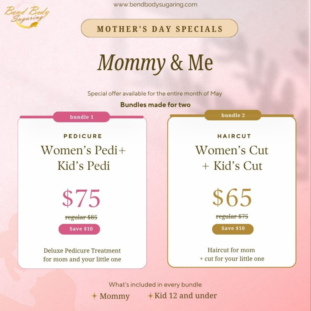 PROMO: Mommy and Me Pedicure at Bend Body Sugaring Salon & Spa in Bend, OR
