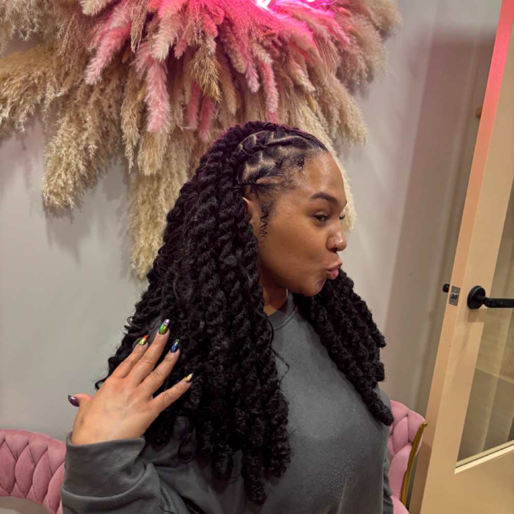 Extended 2-Strand Retwist at Whipd By Kita in Omaha, NE