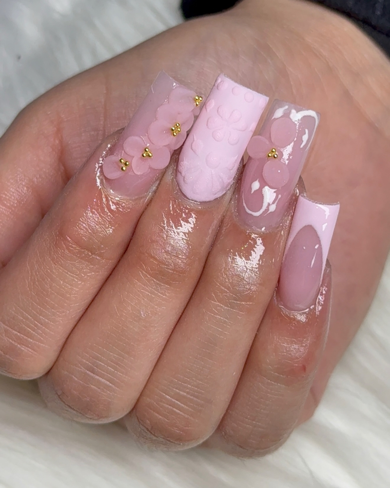 Acrylic Full Sets/ W Design at Gxnailsx in Ceres, CA