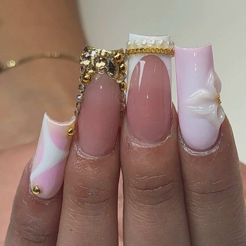 Acrylic Full Sets/ W Design at Gxnailsx in Ceres, CA