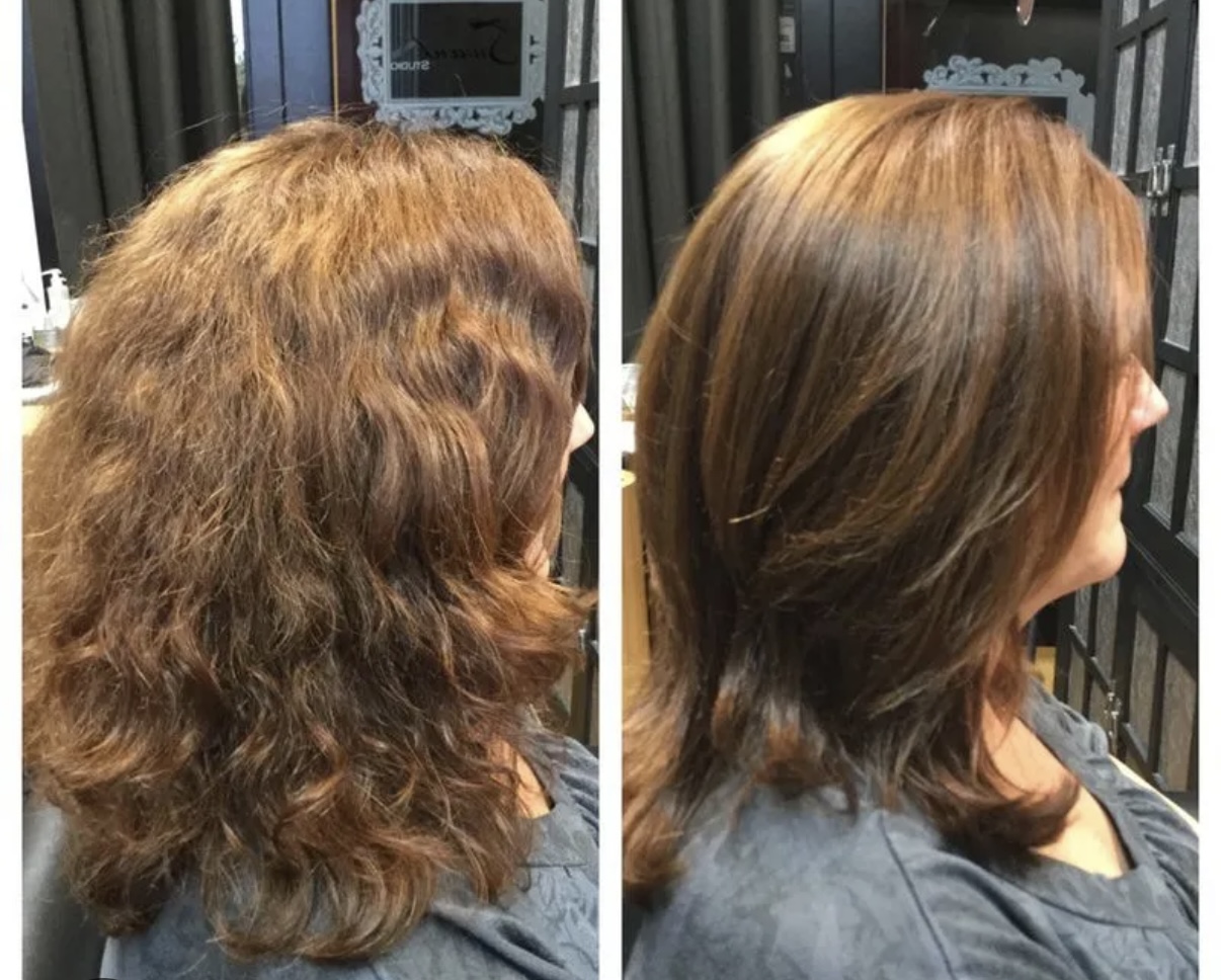 Keratin medium length treatment