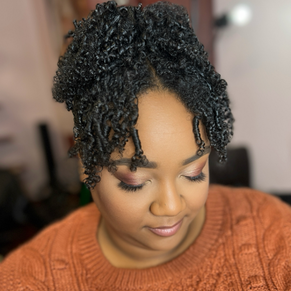 Soft Glam Natural at Anjel Hair and Beauty Studios in College Park, GA