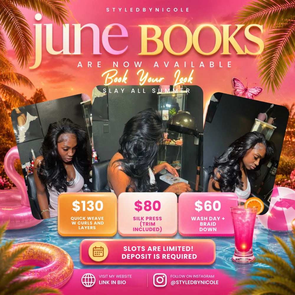JUNE DEALS $130 QW+LAYERS/CURLS at StyledbyNicole_ in Jacksonville, FL