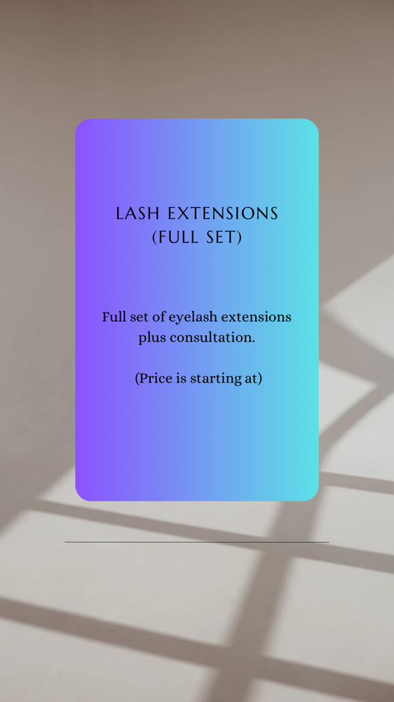 Lash Extensions (Full Set)