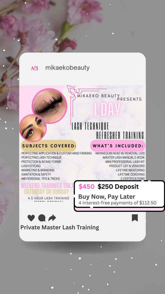1 on 1 Lash Technique Refresher
