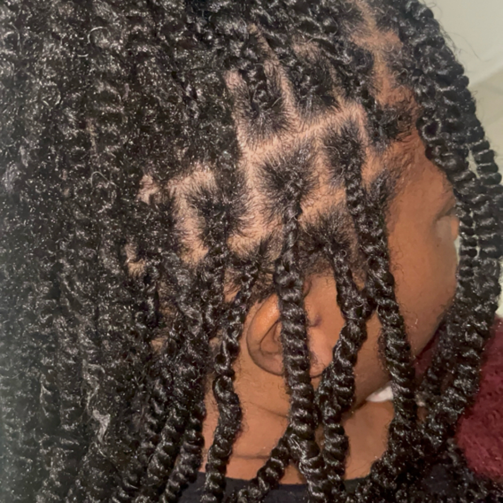 Small Protevtive Twist W/ Extension at Refined Crowns - RC Styles in Arlington, TX