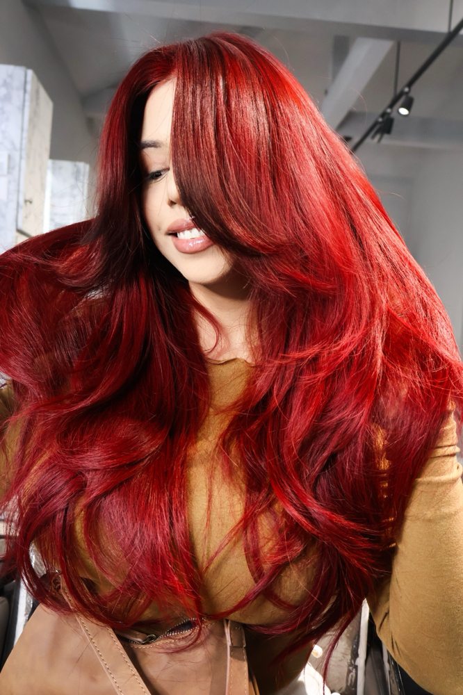 Blowout at Sergio Felix beauty in Fullerton, CA