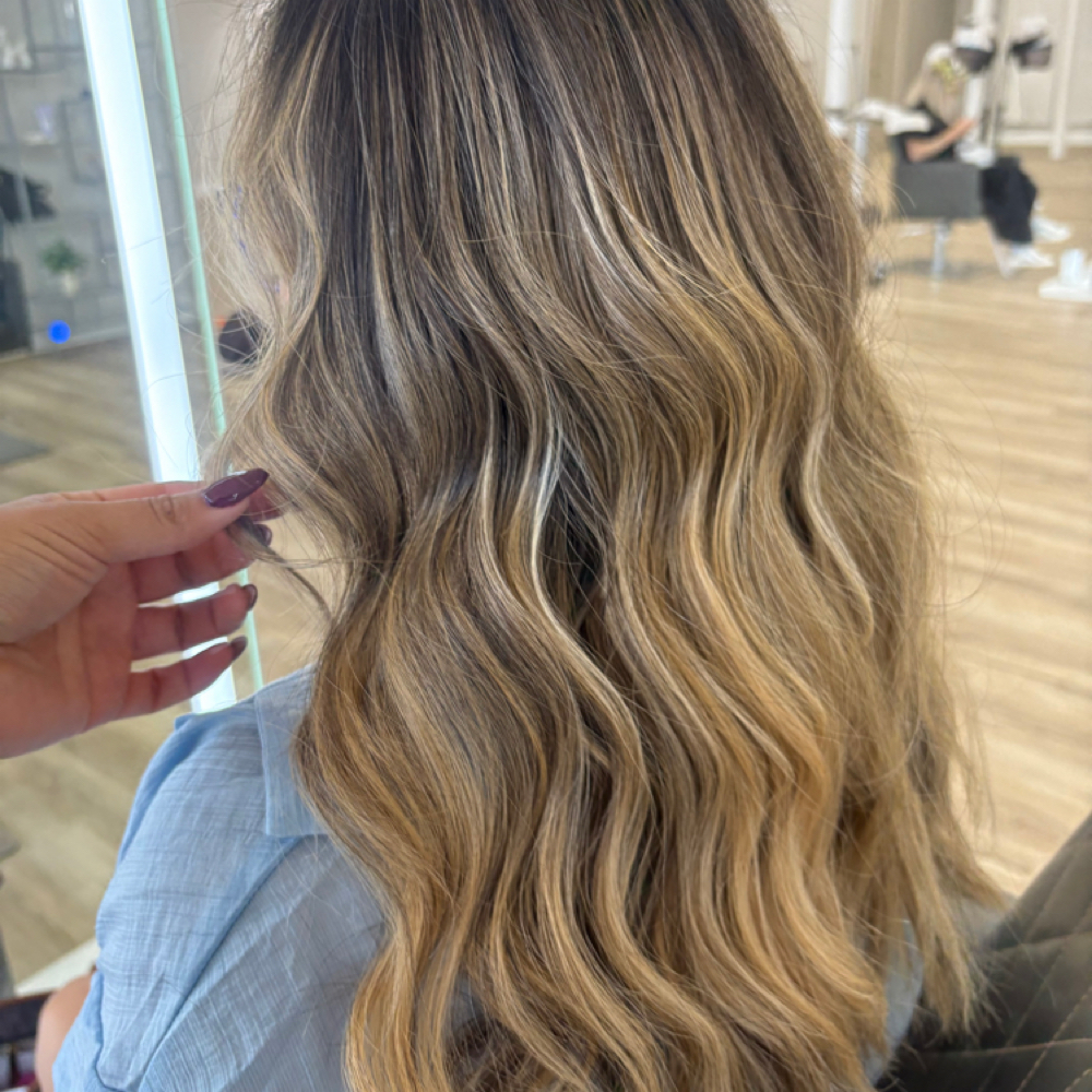 partial highlight at hair by gabby in Russellville, AR