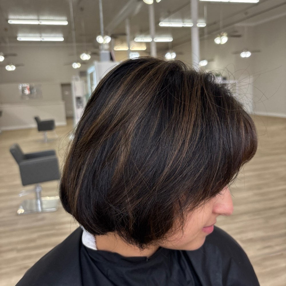 partial highlight at hair by gabby in Russellville, AR