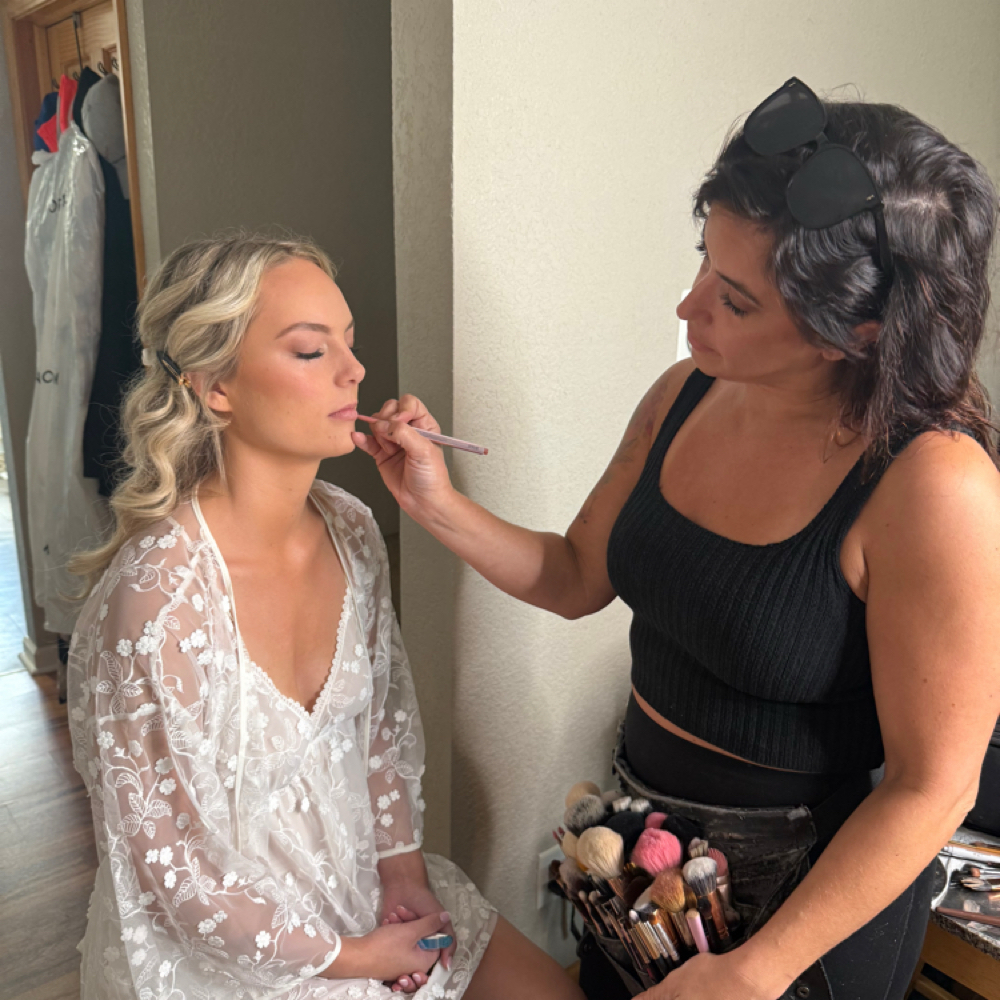 Bride  On Location Makeup at Tiffany’s Beauty & Co. in Brookfield, WI