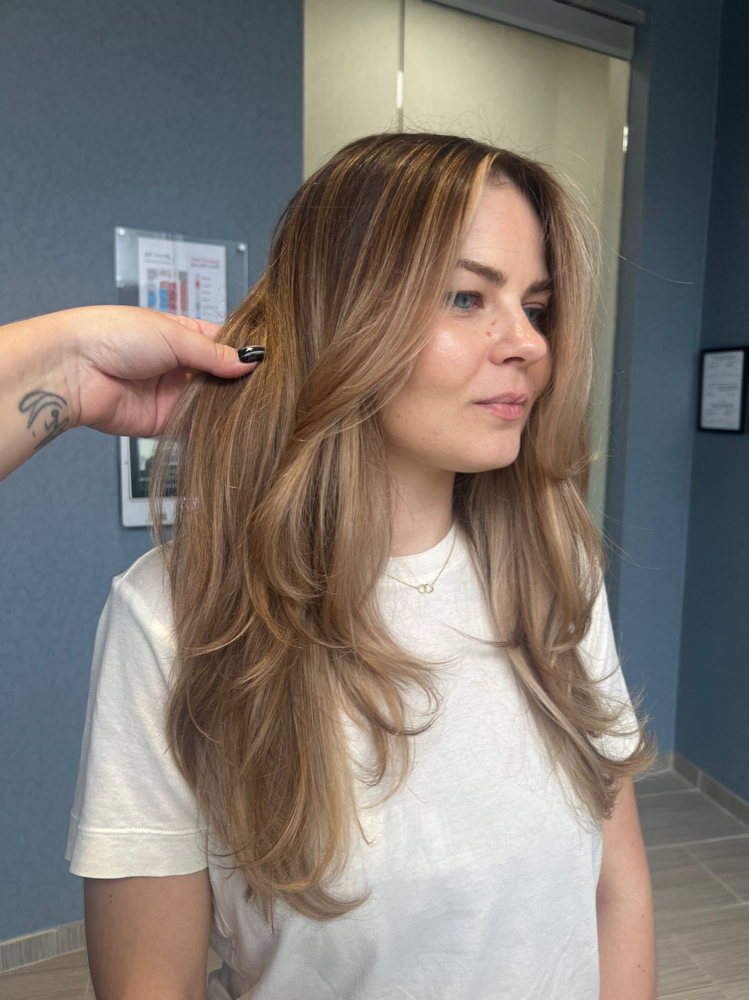 Highlight Service W/ Blowdry