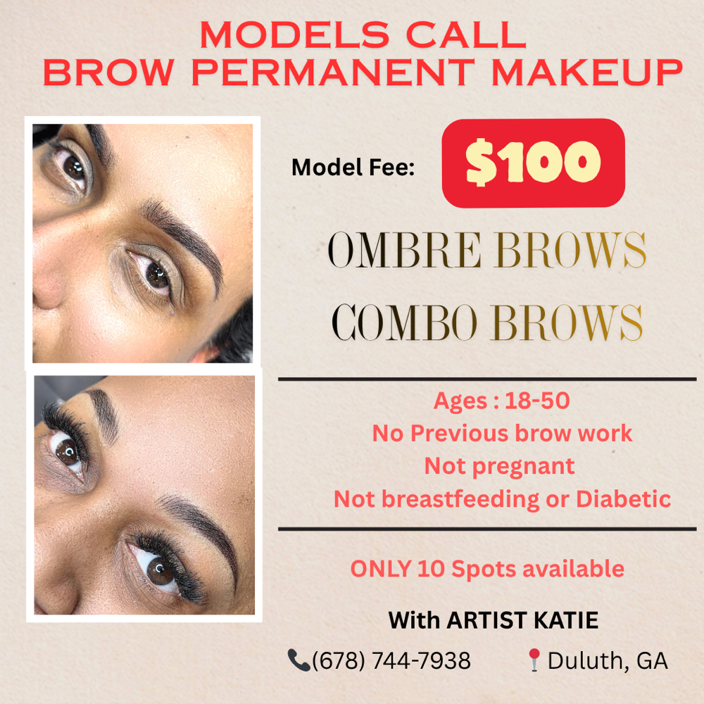 Brow Model with Katie at JE Beauty & Spa in duluth, GA