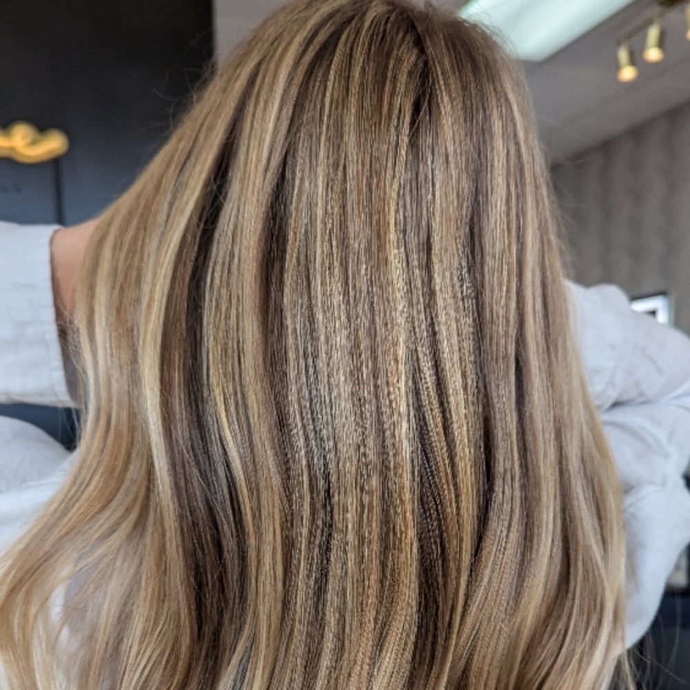 Highlight w/ haircut at The Rosa Effect @ Revive Salon in Jacksonville, NC