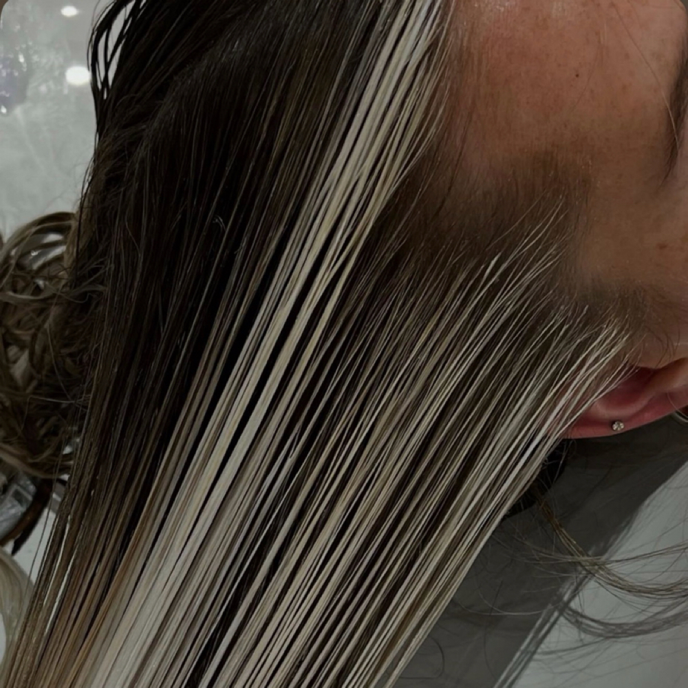 Face Frame Highlight + Haircut at Mad Babez Hair in Westlake Village, CA